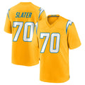 Ndoa LA.Chargers #70 Rashawn Slater Player Gold Home Game Stitched Jerseys