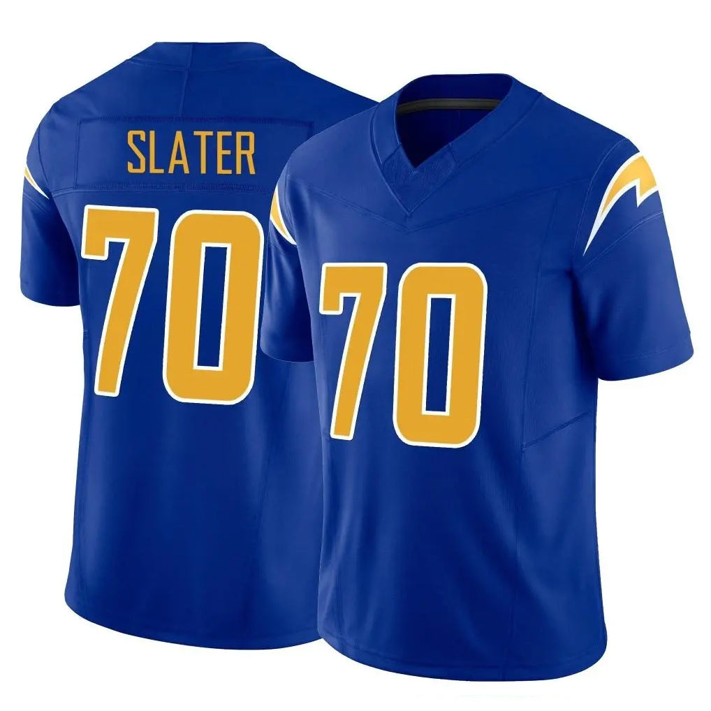 Ndoa LA.Chargers #70 Rashawn Slater Player Royal Limited Vapor F.U.S.E. Home Game Stitched Jerseys