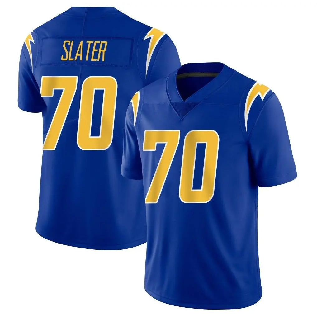 Ndoa LA.Chargers #70 Rashawn Slater Player Royal Limited Vapor Home Game Stitched Jerseys