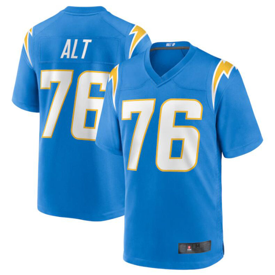 NdoaLA.Chargers #76 Joe Alt Powder Blue 2024 Draft First Round Pick Player Game Jersey Stitched Jerseys
