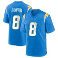 Ndoa LA.Chargers #8 Omarion Hampton Player Blue Home Game Stitched Jerseys