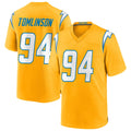 Ndoa LA.Chargers #94 Dalvin Tomlinson Player Gold Home Game Stitched Jerseys