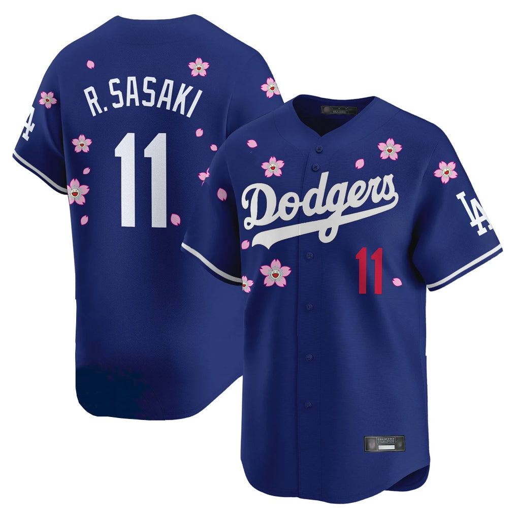 Ndoa LA.Dodgers #11 Roki Sasaki Player Royal Tokyo Series Vapor Premier Limited Stitched Jerseys