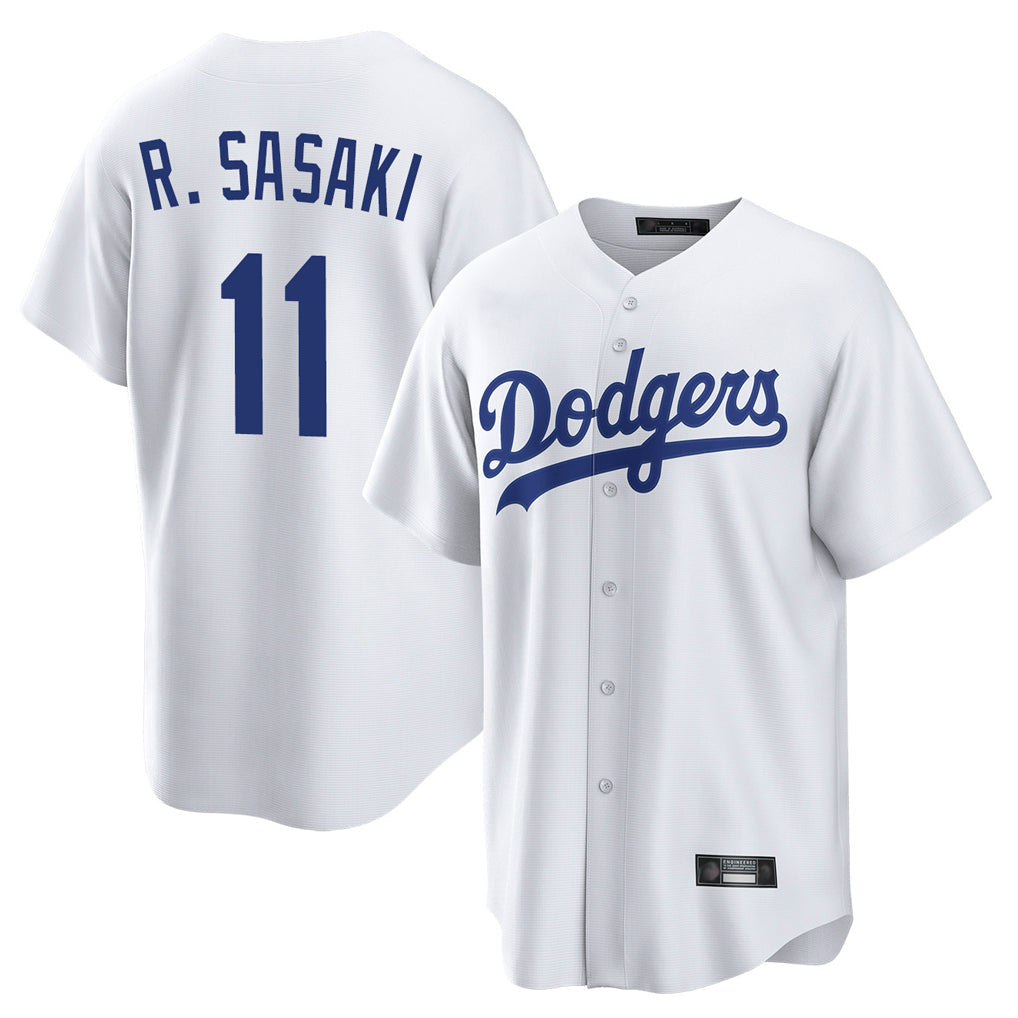 Ndoa LA.Dodgers #11 Roki Sasaki Player White Game Home Stitched Jerseys