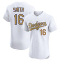 Ndoa LA.Dodgers #16 Will Smith Player Gold Limited Elite Home Stitched Jerseys