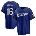 Ndoa LA.Dodgers #16 Will Smith Player Royal City Connect Home Game Stitched Jerseys