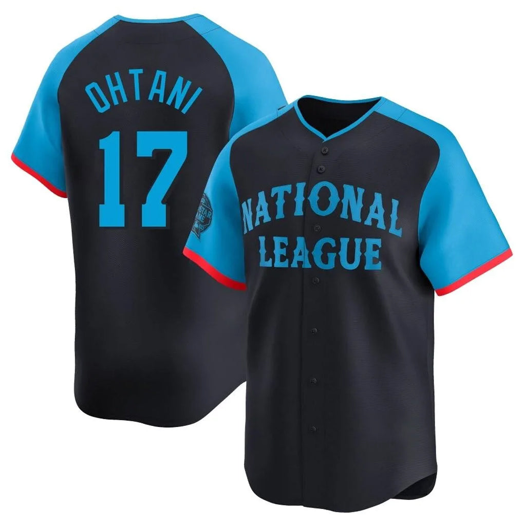 Ndoa LA.Dodgers #17 Shohei Ohtani Player Black National League All-Star Limited Home Stitched Jerseys