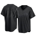 Ndoa LA.Dodgers #17 Shohei Ohtani Player Black Pitch Fashion T-shirt Stitched Jerseys