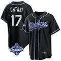 Ndoa LA.Dodgers #17 Shohei Ohtani Player Black World Series Meet Carbon Limited Home Stitched Jerseys