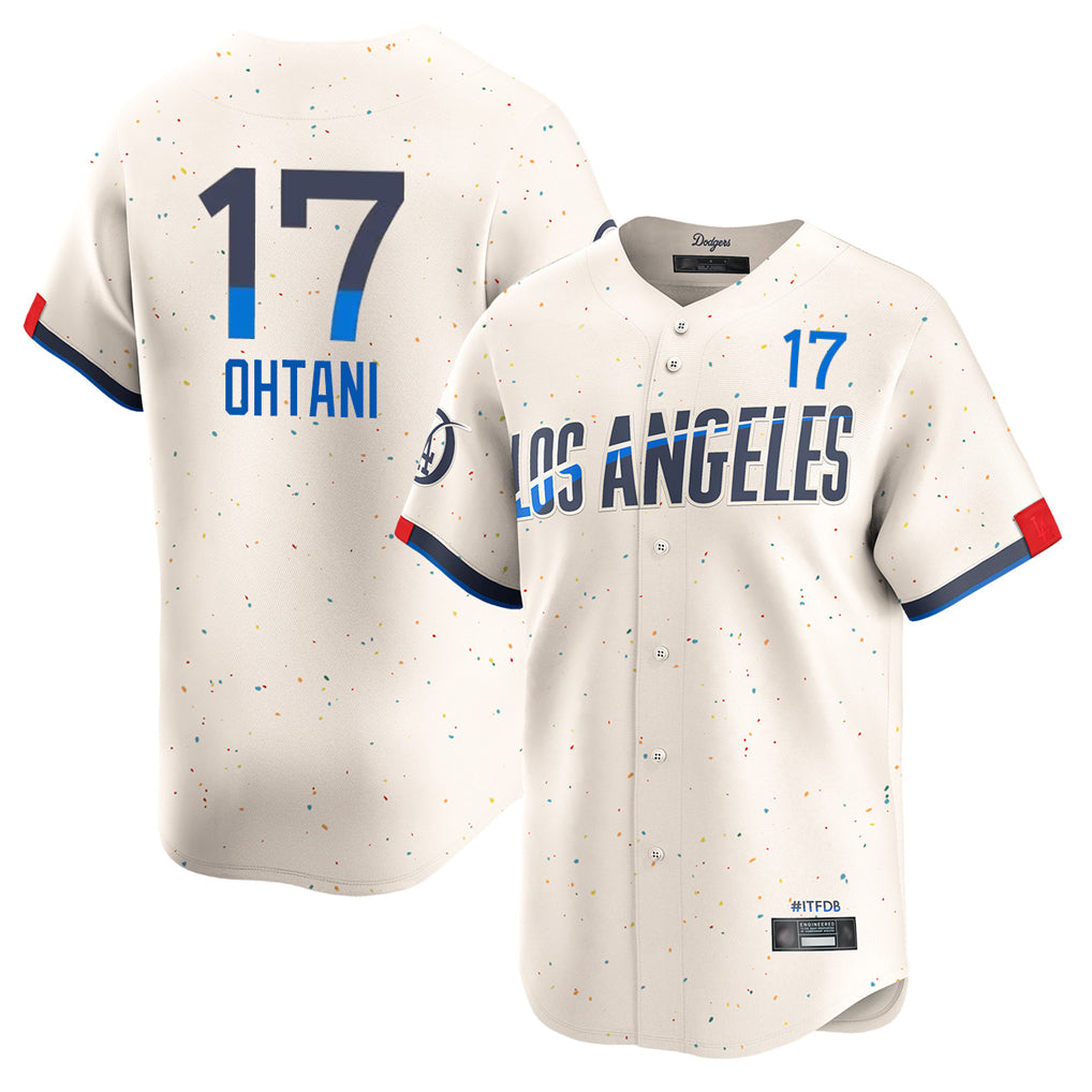 Ndoa LA.Dodgers #17 Shohei Ohtani Player Cream City Connect Limited Home Stitched Jerseys