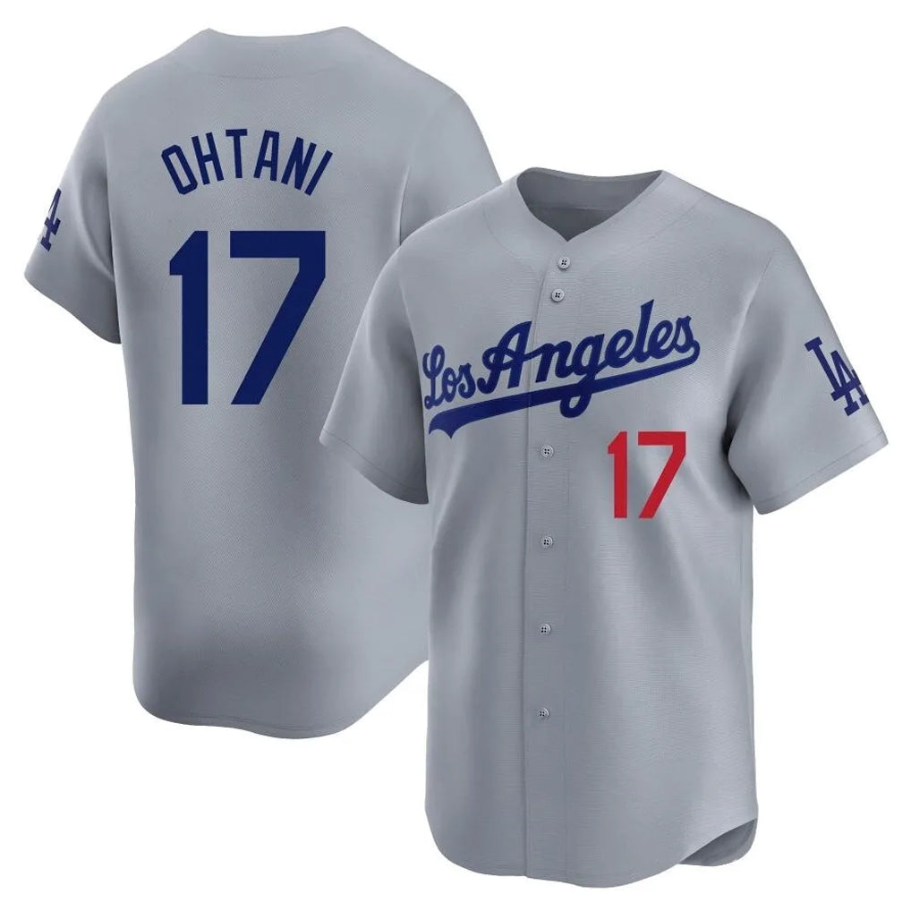 Ndoa LA.Dodgers #17 Shohei Ohtani Player Gray Limited Home Stitched Jerseys