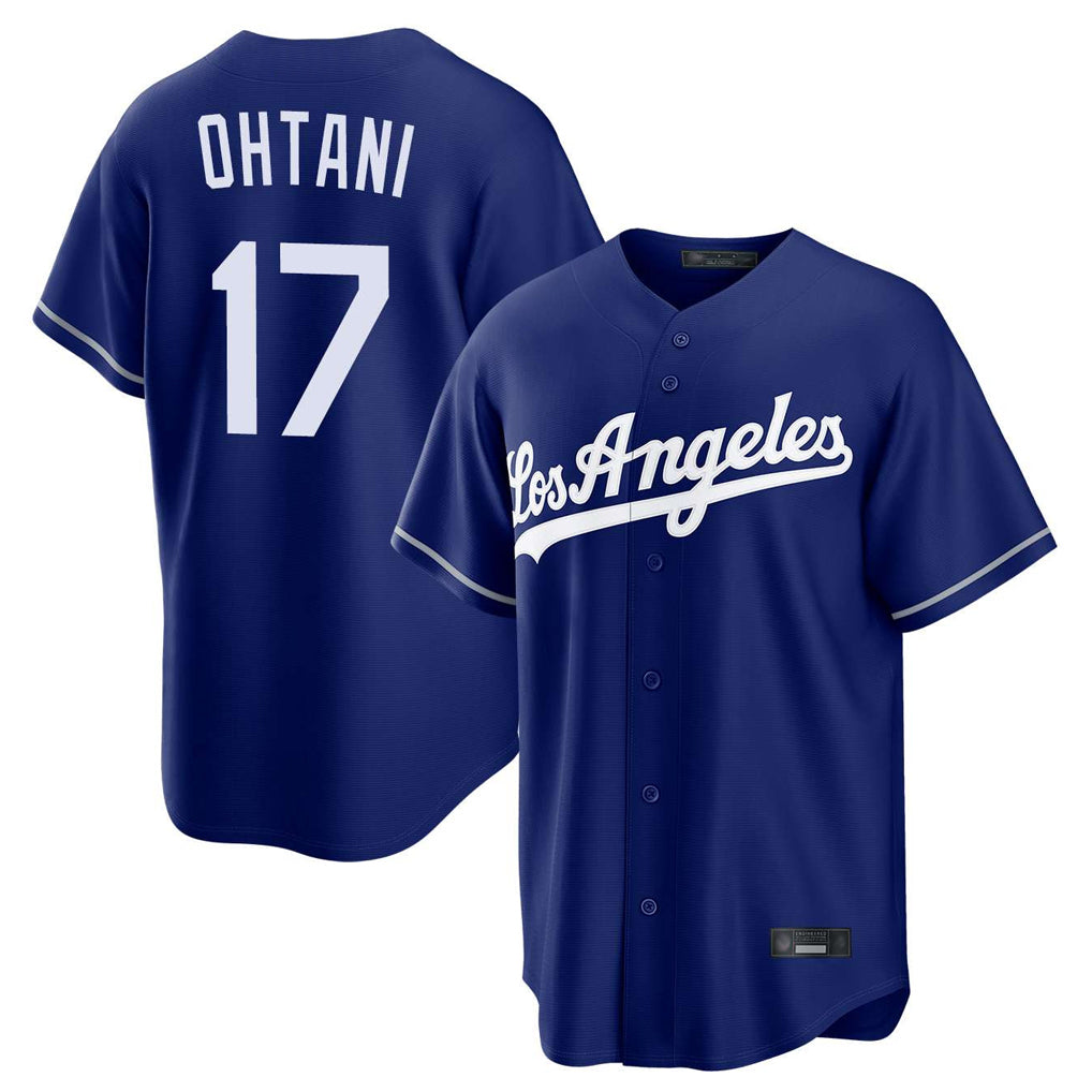 Ndoa LA.Dodgers #17 Shohei Ohtani Player Royal Game Stitched Jerseys