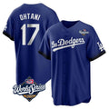 Ndoa LA.Dodgers #17 Shohei Ohtani Player Royal World Series City Connect Home Game Stitched Jerseys