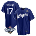Ndoa LA.Dodgers #17 Shohei Ohtani Player Royal World Series Game Stitched Jerseys