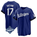 Ndoa LA.Dodgers #17 Shohei Ohtani Player Royal World Series Meet City Connect Home Game Stitched Jerseys