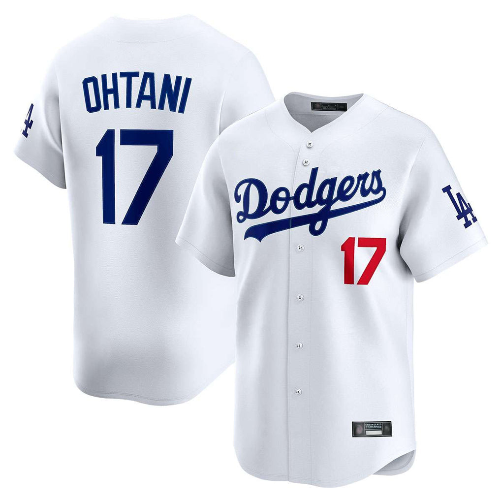 Ndoa LA.Dodgers #17 Shohei Ohtani Player White Limited Home Stitched Jerseys