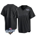 Ndoa LA.Dodgers #18 Yoshinobu Yamamoto Player Black World Series Pitch Fashion T-shirt Stitched Jerseys