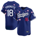 Ndoa LA.Dodgers #18 Yoshinobu Yamamoto Player Royal Tokyo Series Vapor Premier Limited Stitched Jerseys