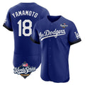 Ndoa LA.Dodgers #18 Yoshinobu Yamamoto Player Royal World Series City Connect Elite Home Stitched Jerseys
