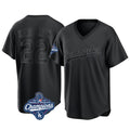Ndoa LA.Dodgers #22 Clayton Kershaw Player Black World Series Meet Pitch Fashion T-shirt Stitched Jerseys