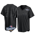 Ndoa LA.Dodgers #22 Clayton Kershaw Player Black World Series Pitch Fashion T-shirt Stitched Jerseys