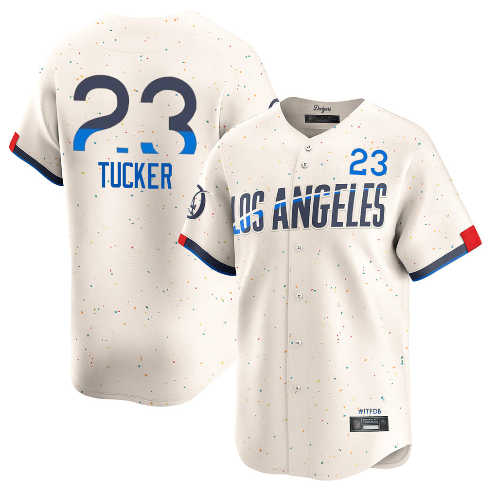 Ndoa LA.Dodgers #23 Kyle Tucker Player Cream City Connect Limited Home Stitched Jerseys