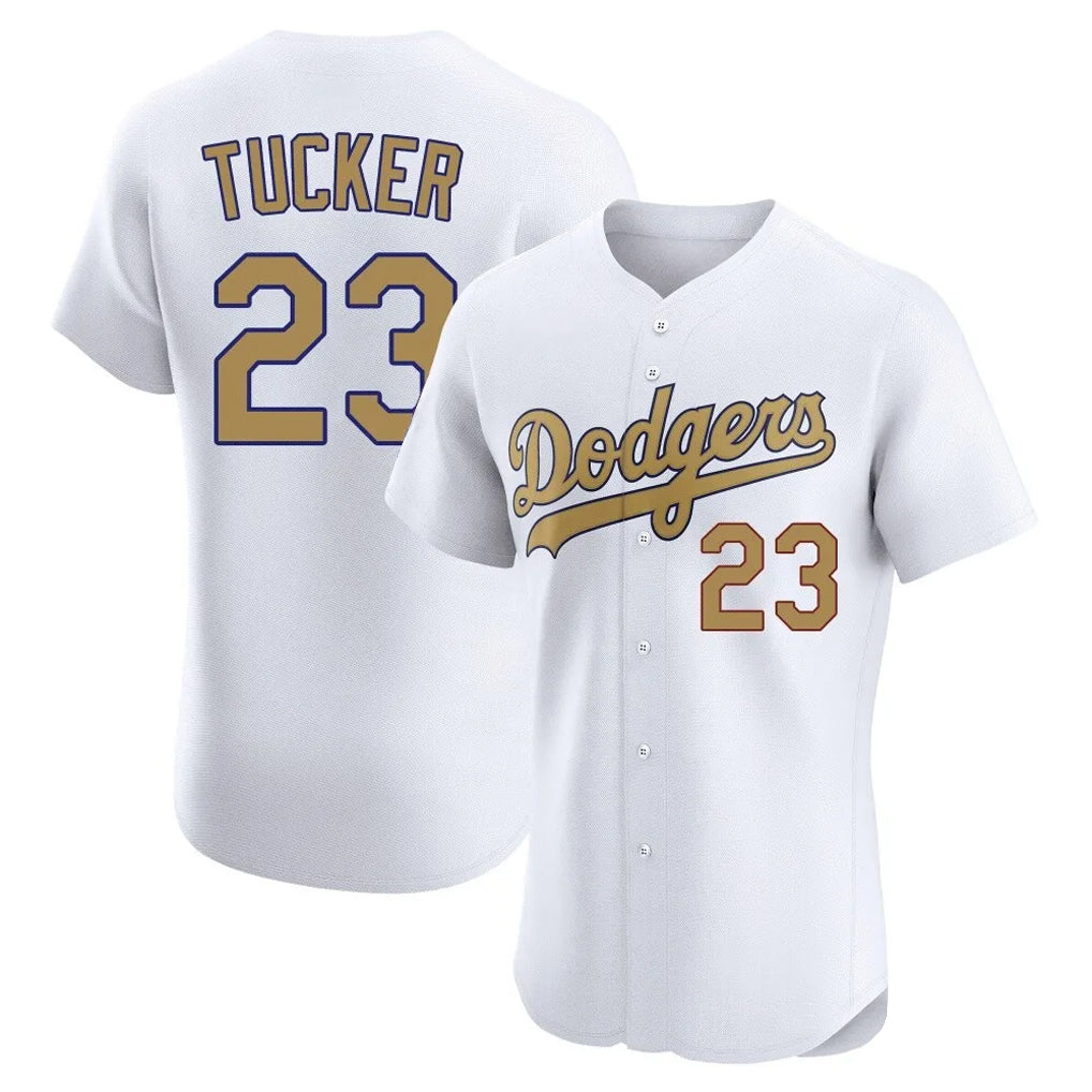 Ndoa LA.Dodgers #23 Kyle Tucker Player Gold Limited Elite Home Stitched Jerseys