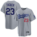 Ndoa LA.Dodgers #23 Kyle Tucker Player Gray Game Home Stitched Jerseys