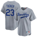 Ndoa LA.Dodgers #23 Kyle Tucker Player Gray Game Limited Home Stitched Jerseys