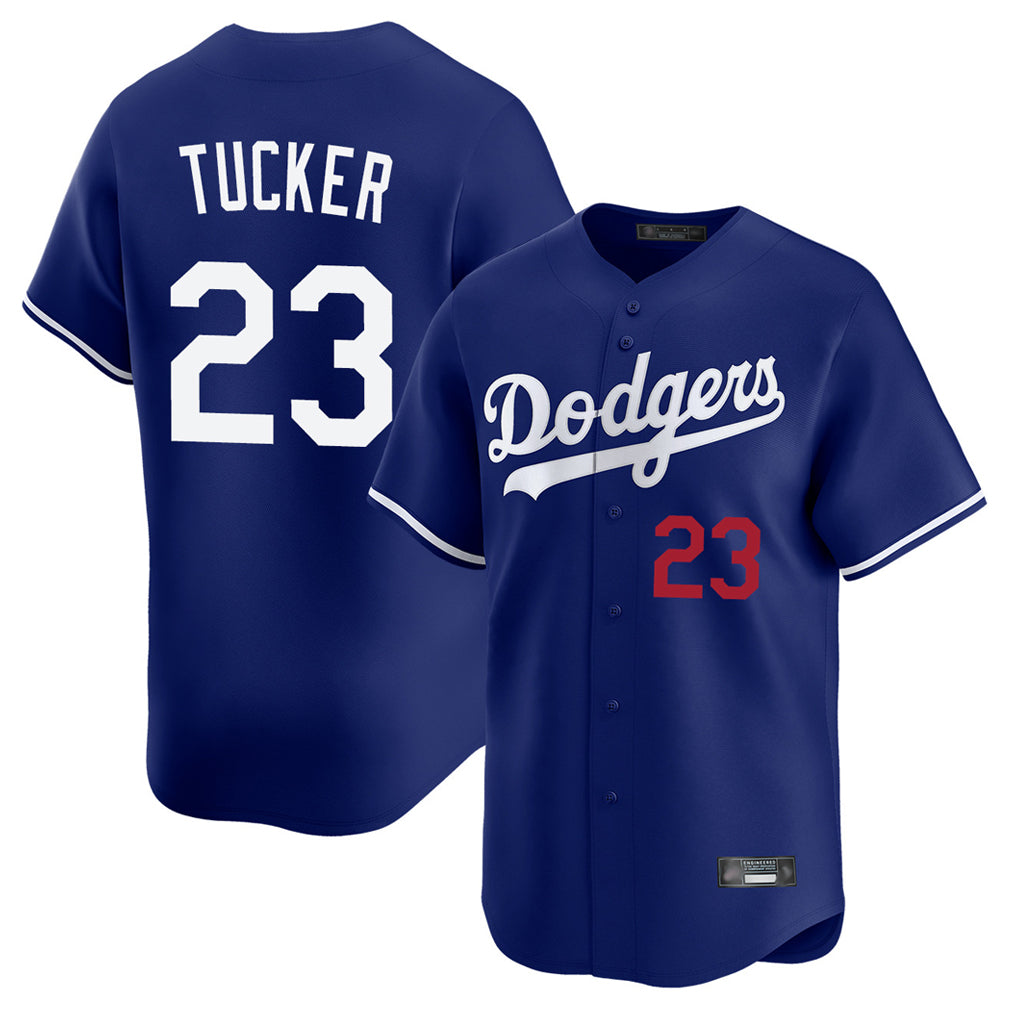 Ndoa LA.Dodgers #23 Kyle Tucker Player Royal Limited Home Stitched Jerseys