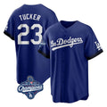 Ndoa LA.Dodgers #23 Kyle Tucker Player Royal World Series Meet City Connect Home Game Stitched Jerseys