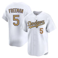 Ndoa LA.Dodgers #5 Freddie Freeman Player White Collection Limited Home Stitched Jerseys