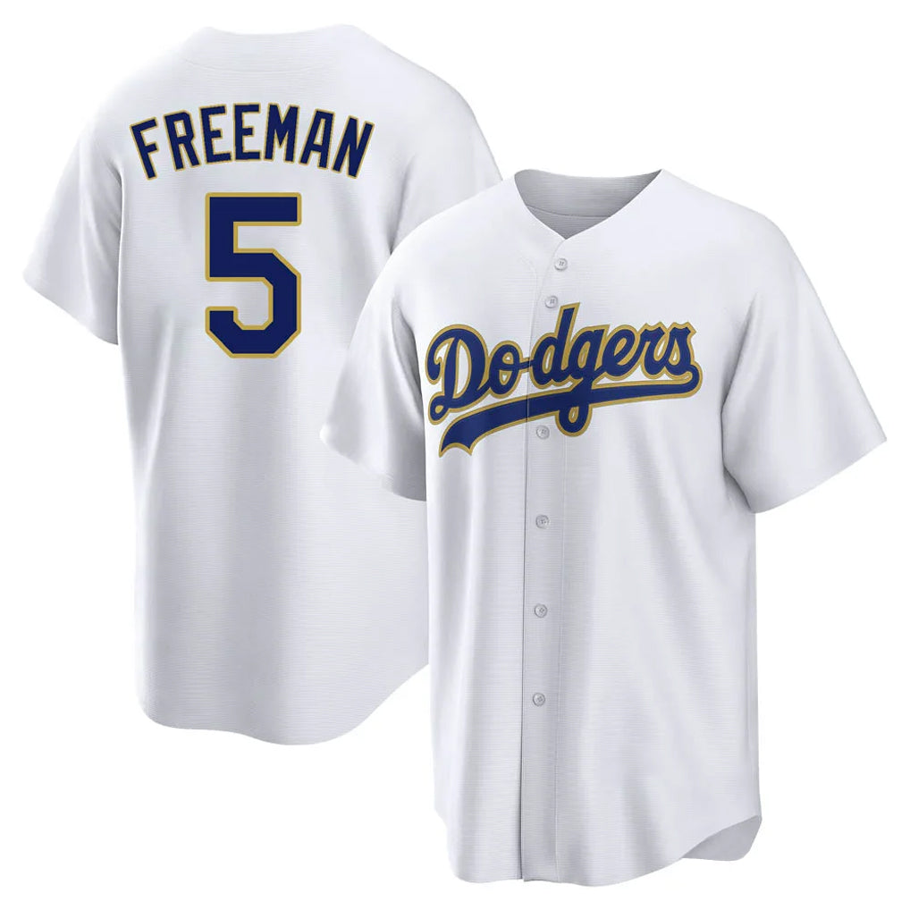 Ndoa LA.Dodgers #5 Freddie Freeman Player White 2026 Collection Stadium Game Stitched Jerseys