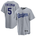 Ndoa LA.Dodgers #5 Freddie Freeman Player Gray Game Stitched Jerseys