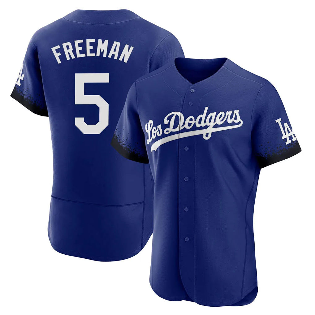 Ndoa LA.Dodgers #5 Freddie Freeman Player Royal City Connect Elite Home Stitched Jerseys