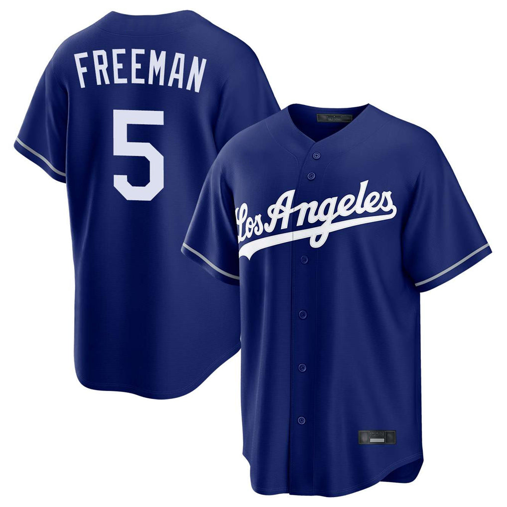 Ndoa LA.Dodgers #5 Freddie Freeman Player Royal Game Stitched Jerseys