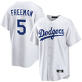 Ndoa LA.Dodgers #5 Freddie Freeman Player White Game Home Stitched Jerseys