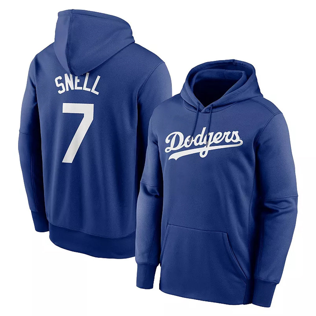 Ndoa LA.Dodgers #7 Blake Snell Player Blue Limited Hoodie Stitched Jerseys