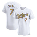 Ndoa LA.Dodgers #7 Blake Snell Player Gold Limited Elite Home Stitched Jerseys