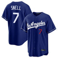 Ndoa LA.Dodgers #7 Blake Snell Player Royal Game Home Stitched Jerseys