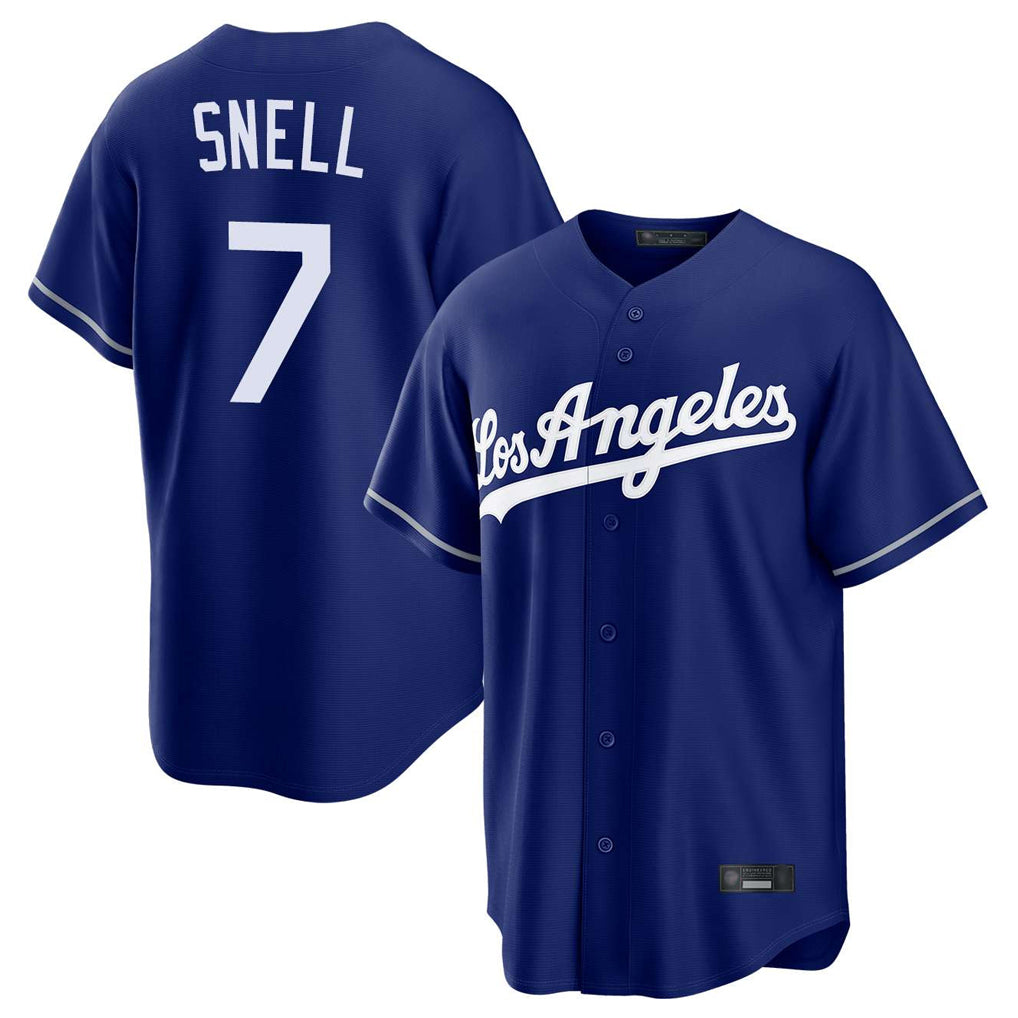 Ndoa LA.Dodgers #7 Blake Snell Player Royal Game Stitched Jerseys