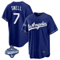 Ndoa LA.Dodgers #7 Blake Snell Player Royal Game World Series Meet Stitched Jerseys