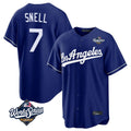 Ndoa LA.Dodgers #7 Blake Snell Player Royal Game World Series Stitched Jerseys