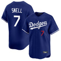 Ndoa LA.Dodgers #7 Blake Snell Player Royal Limited Home Stitched Jerseys