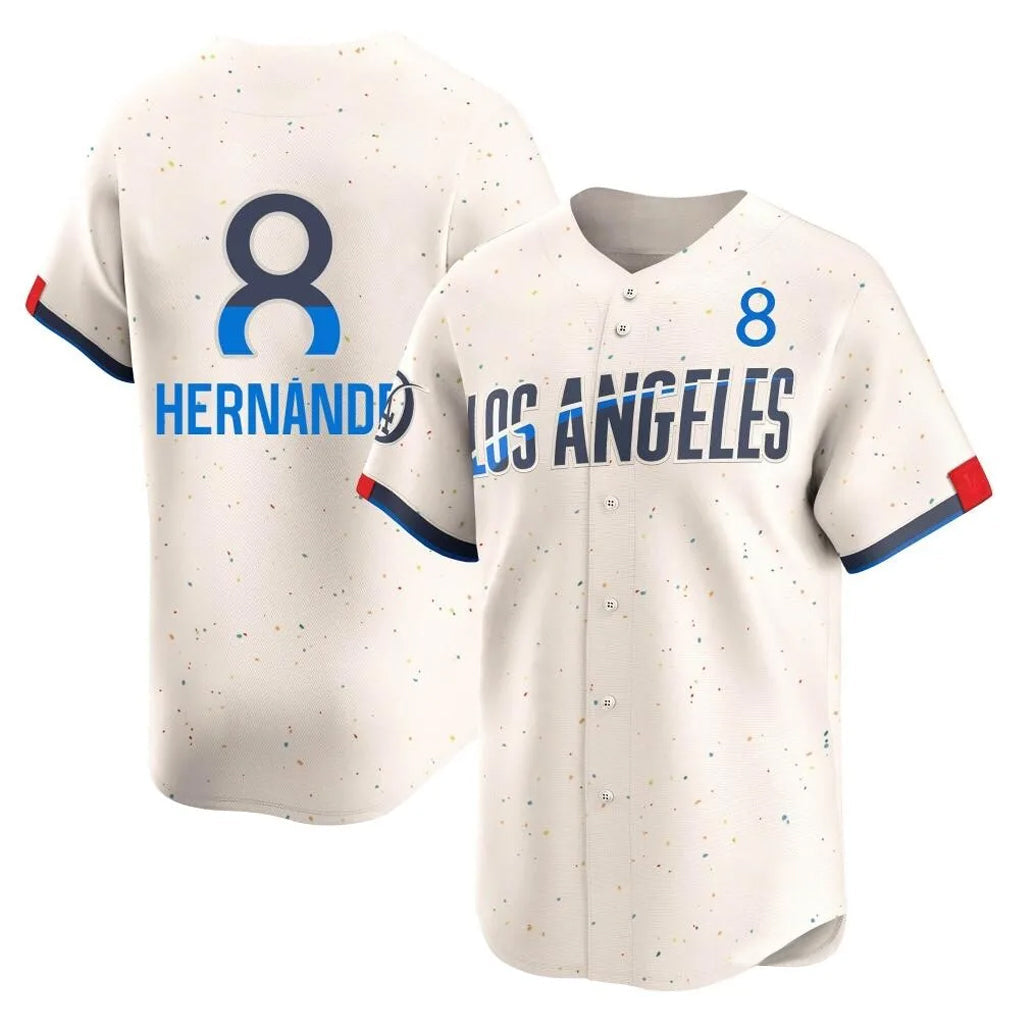 Ndoa LA.Dodgers #8 Enrique Hern?¡ì?¨¦ndez Player Cream City Connect Limited Home Stitched Jerseys