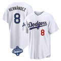 Ndoa LA.Dodgers #8 Enrique Hern?¡ì?¨¦ndez Player Gold White World Series Meet 2026 Collection Stadium Limited Stitched Jerseys