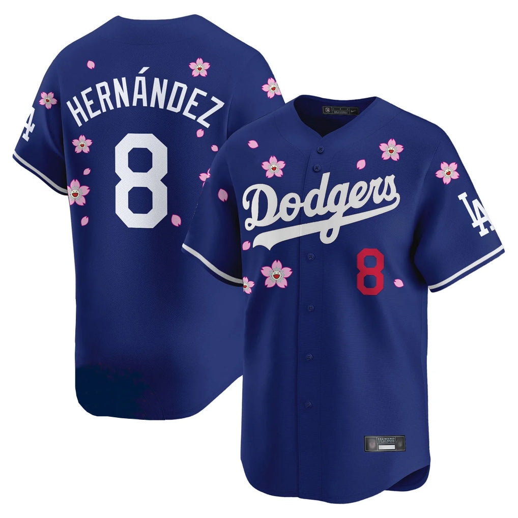 Ndoa LA.Dodgers #8 Enrique Hern?¡ì?¨¦ndez Player Royal Tokyo Series Vapor Premier Limited Stitched Jerseys