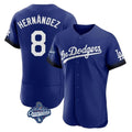 Ndoa LA.Dodgers #8 Enrique Hern?¡ì?¨¦ndez Player Royal World Series Meet City Connect Elite Home Stitched Jerseys