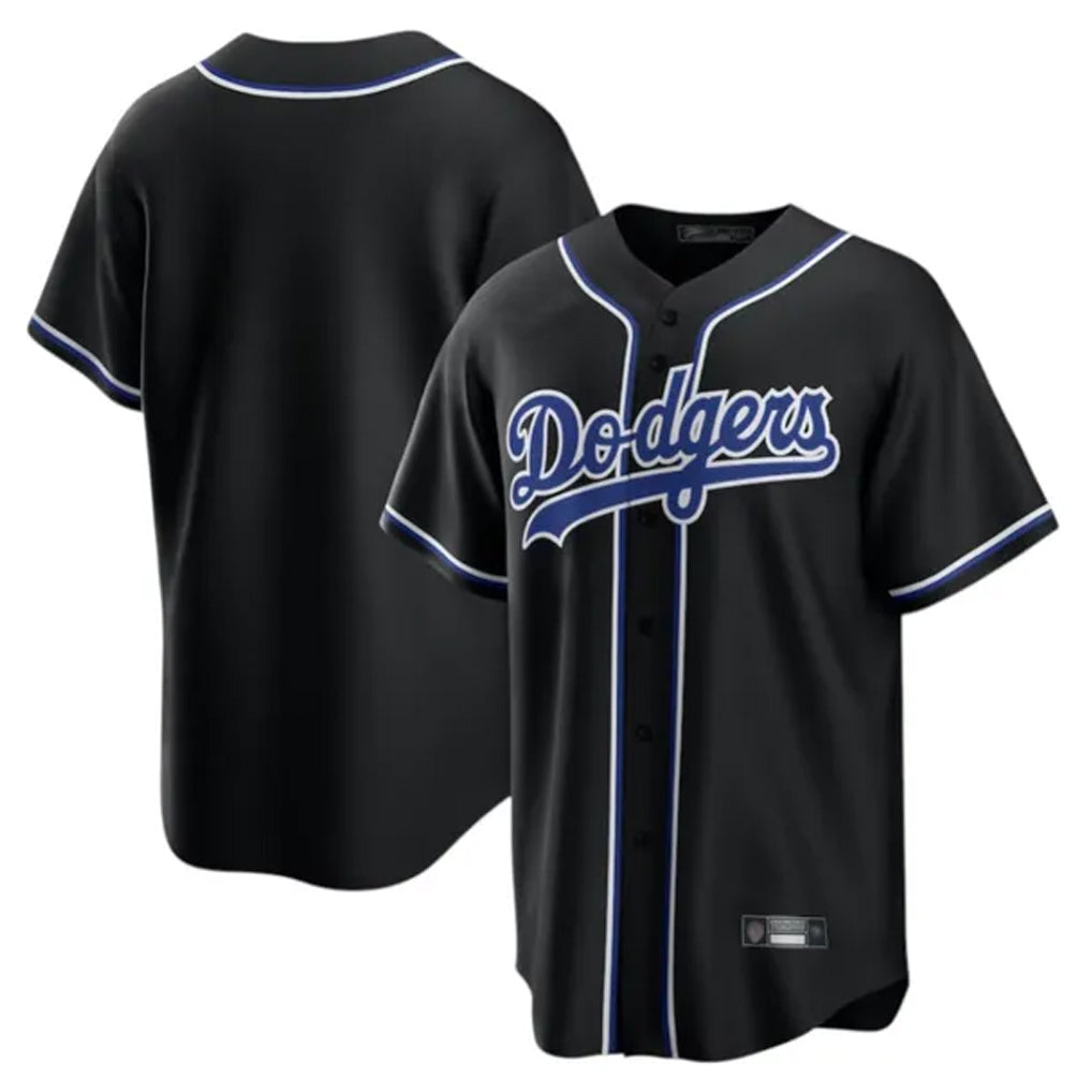 Ndoa LA.Dodgers Blank Player Black Carbon Limited Home Stitched Jerseys