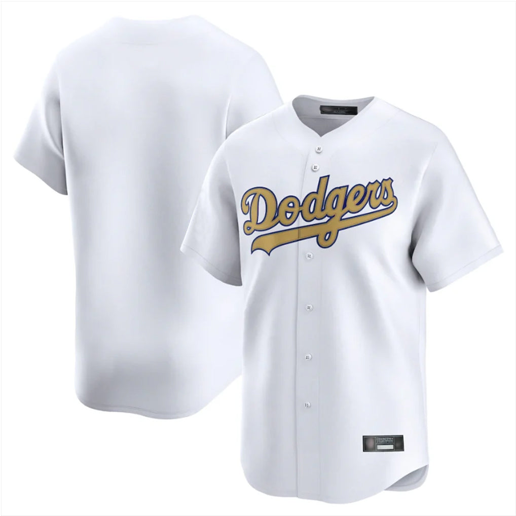 Ndoa LA.Dodgers Blank Player Gold Collection Limited Home Stitched Jerseys